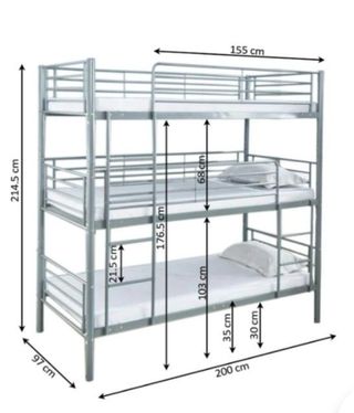 Oferta Literas Triples Metálicas / Varios colores