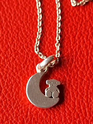 Cadena mas colgante Tous Nocturne plata 925