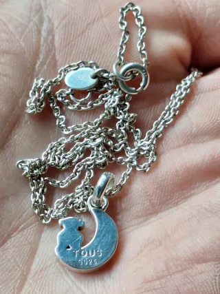 Cadena mas colgante Tous Nocturne plata 925