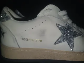 Golden Goose GGDB/Ballstar Sneakers Blancas Plata