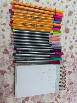 Set de 20 Bolígrafos Stabilo y Staedtler