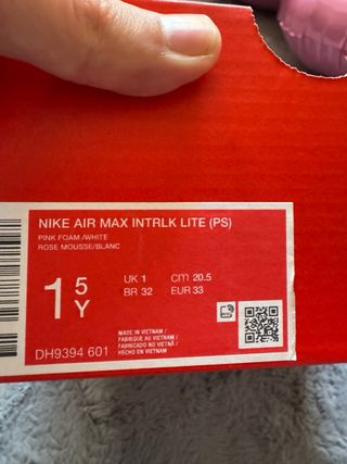 Zapatillas Nike Air Max Niña Rosa Talla 33