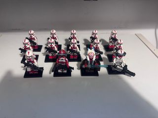 Legos star wars compatibles Star Wars Clones rojos