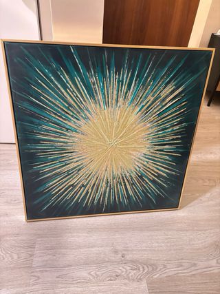 Cuadro Decorativo Maison du Monde (Verde y Dorado)