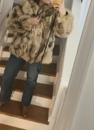 Abrigo Piel Zorro Auténtico