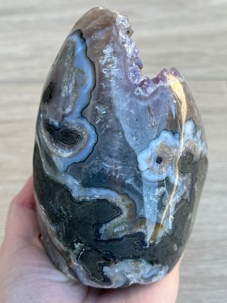 Drusa Amatista con Estalactita