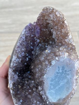 Drusa Amatista con Estalactita