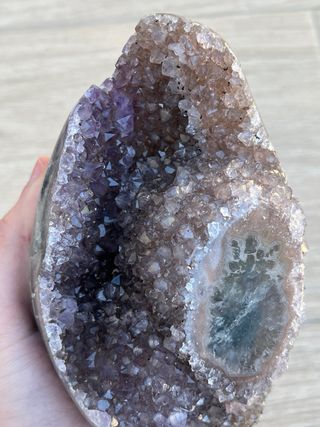 Drusa Amatista con Estalactita