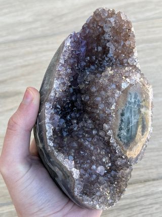 Drusa Amatista con Estalactita