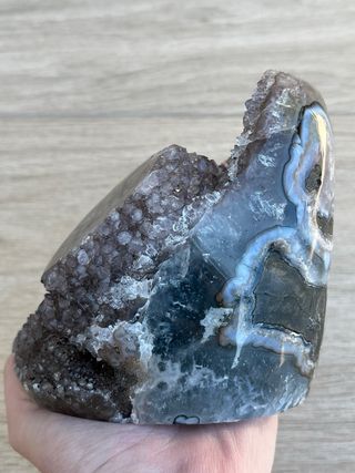 Drusa Amatista con Estalactita