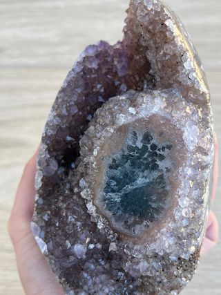 Drusa Amatista con Estalactita