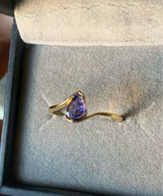 Anillo Tanzanita Pera