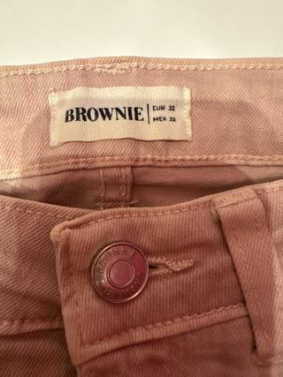 Pantalones Brownie Rosa Talla 32