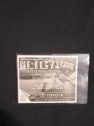 Cromo Messi F.C. Barcelona