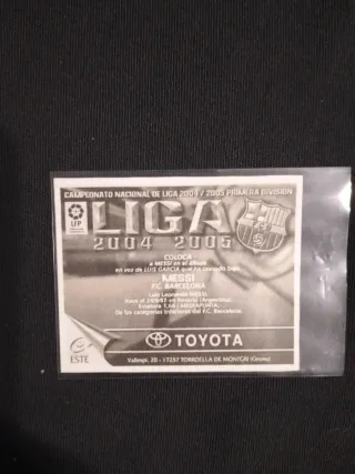 Cromo Messi F.C. Barcelona