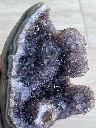 Drusa Amatista con Estalactita