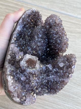 Drusa Amatista con Estalactita