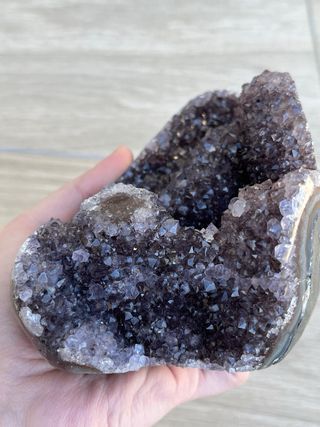 Drusa Amatista con Estalactita