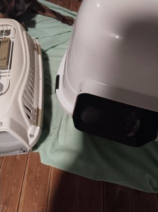 Arenero y Transportín Mascotas muy buen estado.