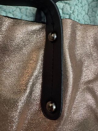Bolso brillante oro rosa