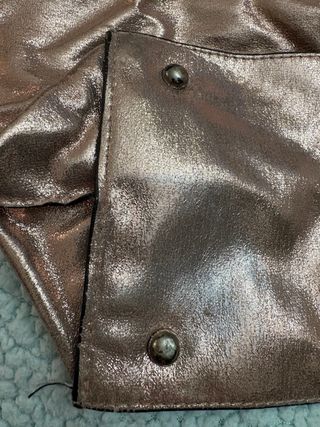 Bolso brillante oro rosa