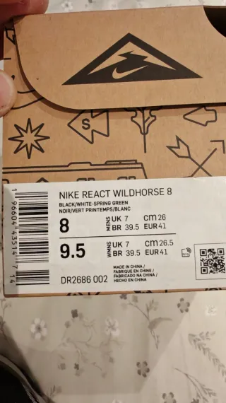 Nike Wildhorse 8 Negro/Verde