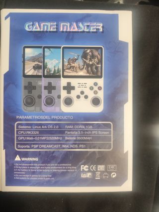 Consola Portátil Game Master R36S Blanca