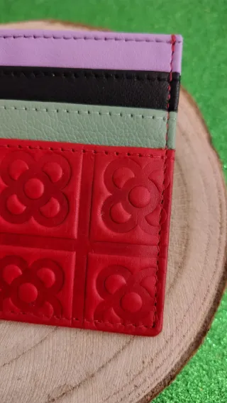 Tarjetero de piel diseño Panot de Seruka