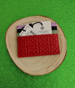 Tarjetero de piel diseño Panot de Seruka