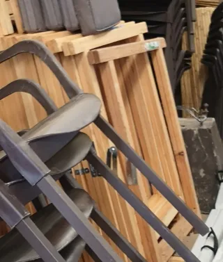 Trípodes de madera multiusos + madera mesa