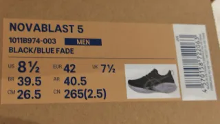 Asics Novablast 5 Negro/Amarillo