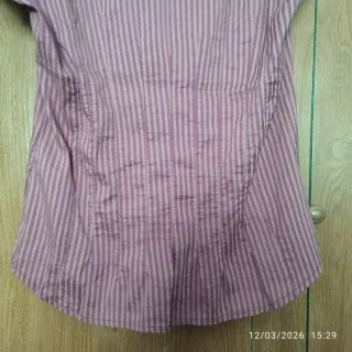 Blusa H&M Talla 44 Rosa Rayas