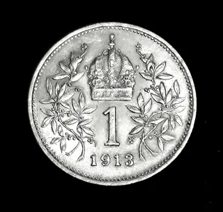PLATA IMPERIO AUSTRO-HUNGARO 1Cr 1913 S/C-