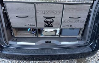 Mueble cajones cama camper