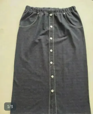 Falda Larga con Goma en Cintura