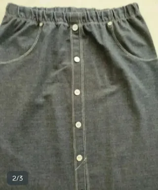 Falda Larga con Goma en Cintura