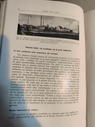 Libro antiguo sobre el Gas, Carbón