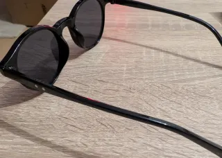 Gafas de sol redondas negras/marrón