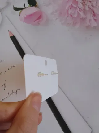 Pendientes Cisne Perla Dorados