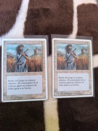 2 Cartas Magic Espadas en Guadañas 1995