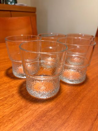 Set 5 vasos de vidrio