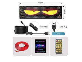 Ojos LED para Coche - Rojo y Amarillo