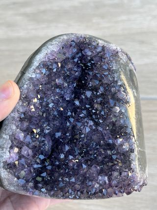 Drusa Amatista con Estalactita