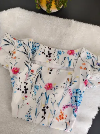 Blusa floral talla XL