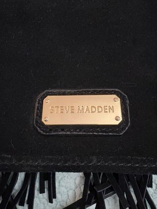 Bolso Steve Madden Negro Flecos