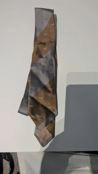 Cravatta Giorgio Armani marrone/grigio