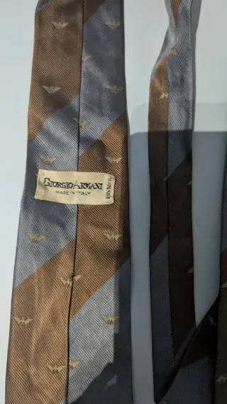 Cravatta Giorgio Armani marrone/grigio
