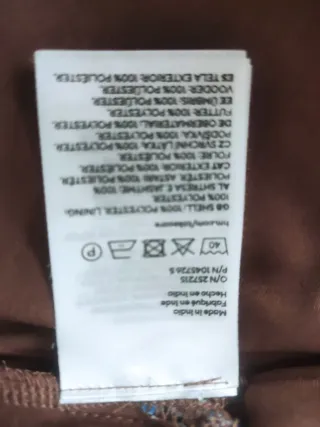 Falda floral marrón y azul H&M