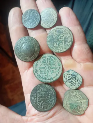 Lote monedas antiguas españolas