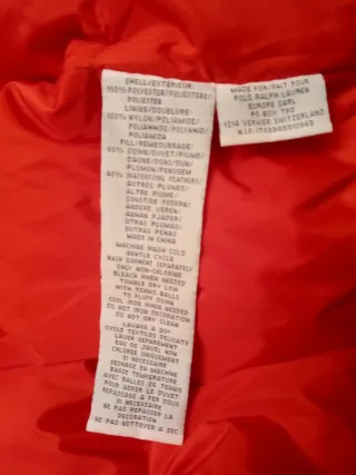 Chaleco Ralph Lauren Mujer Talla L Naranja